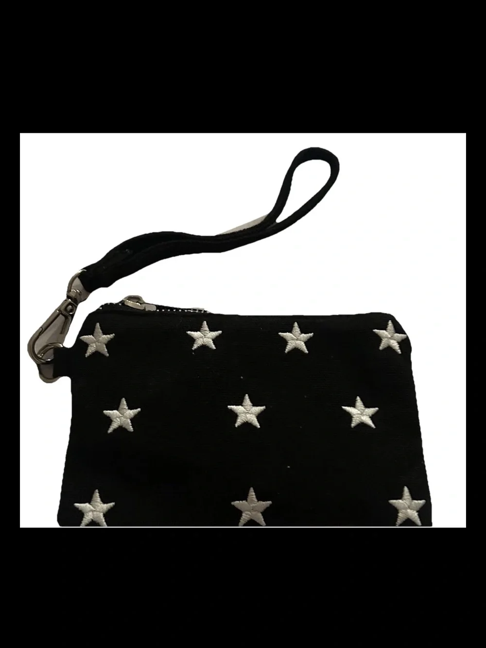 New Madden Girl Wristlet or Clutch Blue with White Stars made in Cambodia